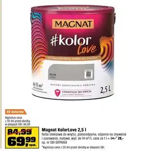 OBI Farba lateksowa Magnat oferta