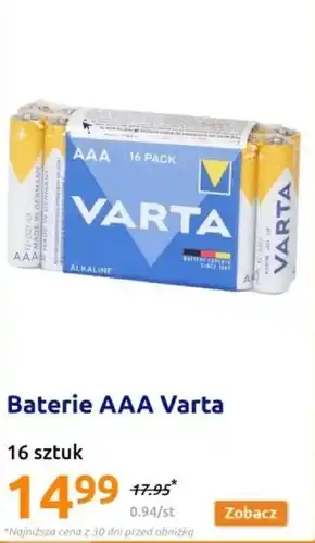 Action Baterie Varta oferta