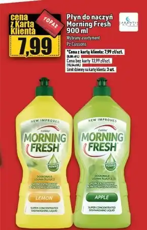 Topaz Morning Fresh Lemon Skoncentrowany płyn do mycia naczyń 900 ml oferta