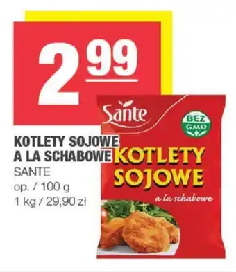 Spar KOTLETY SOJOWE A LA SCHABOWE Sante 100g oferta