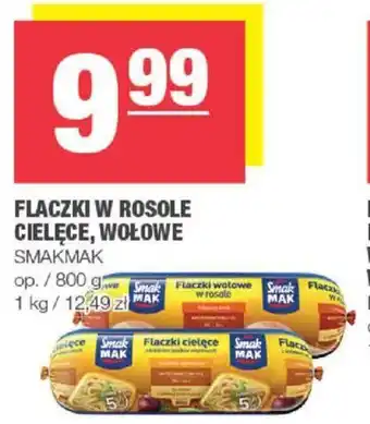 Spar FLACZKI W ROSOLE CIELĘCE WOŁOWE SMAKMAK 800g oferta