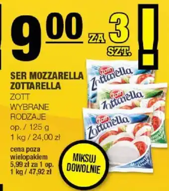 Spar SER MOZZARELLA ZOTTARELLA ZOTT 125g oferta