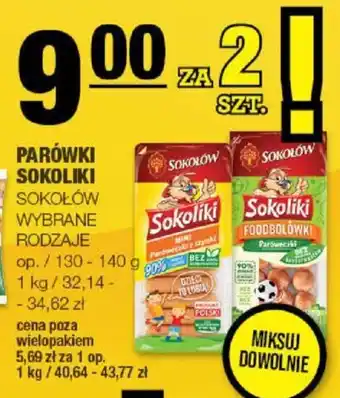 Spar PARÓWKI SOKOLIKI SOKOŁÓW 130-140g oferta