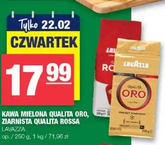 Spar KAWA MIELONA QUALITA ORO ZIARNISTA QUALITA ROSSA LAVAZZA 250 g oferta