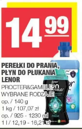Spar PEREŁKI DO PRANIA PŁYN DO PŁUKANIA LENOR PROCTER&GAMBLE 140g oferta