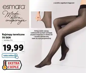 Lidl Rajstopy termiczne 70 DEN oferta
