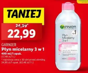 Lidl GARNIER Płyn micelarny 3 w 1 400ml oferta