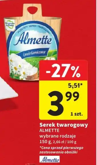 Intermarche Serek twarogowy 150 g oferta