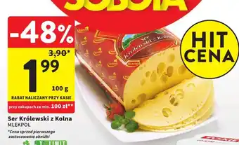 Intermarche Ser Królewski z Kolna 100 g oferta