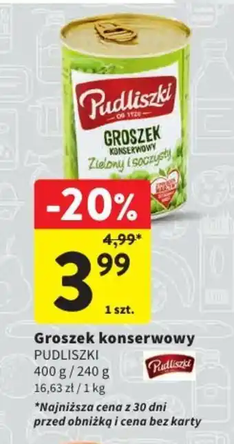 Intermarche Groszek konserwowy 400 g oferta