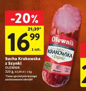 Intermarche Sucha Krakowska z Szynki 320 g oferta
