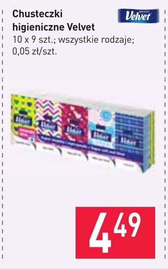 Stokrotka Chusteczki higieniczne Velvet 10x9szt. oferta