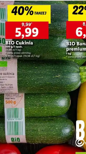 Lidl BIO Cukinia oferta