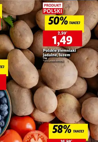 Lidl Polskie ziemniaki jadalne 1kg oferta