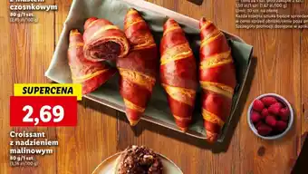 Lidl Croissant z nadzieniem malinowym 80g oferta