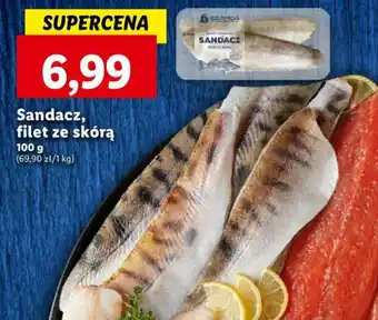 Lidl Sandacz filet ze skórą 100g oferta