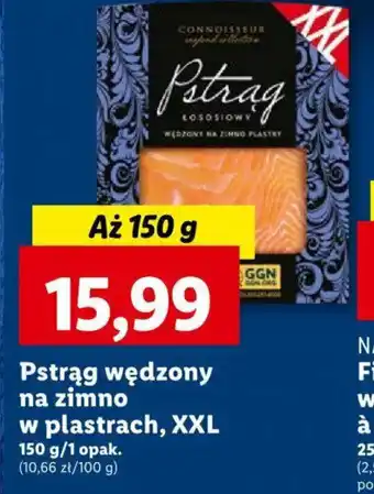 Lidl Pstrąg wędzony na zimno w plastrach 150g oferta