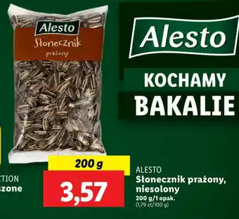 Lidl ALESTO Słonecznik prażony niesolony 200 g oferta