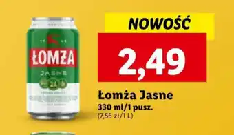 Lidl Łomża Jasne 330 ml oferta