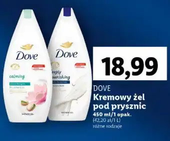 Lidl DOVE Kremowy żel pod prysznic 450ml oferta