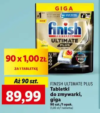Lidl FINISH ULTIMATE PLUS Tabletki do zmywarki 90szt. oferta