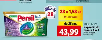 Lidl PERSIL DISCS Kapsułki do prania 4 w 1 28szt. oferta