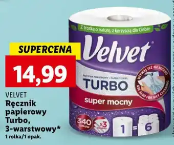 Lidl VELVET Ręcznik papierowy Turbo 3 warstwowy oferta