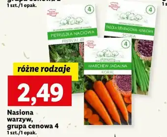 Lidl Nasiona warzyw grupa cenowa 4 oferta