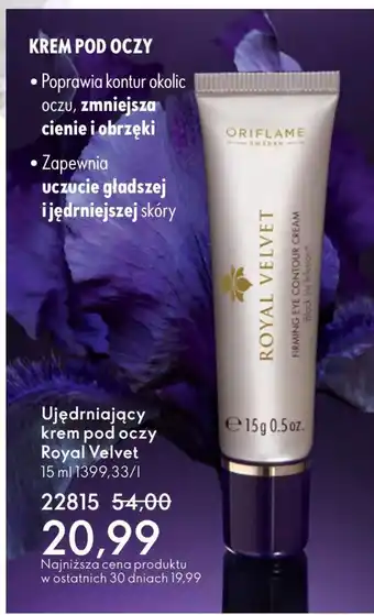 Oriflame Krem pod oczy Royal Velvet oferta