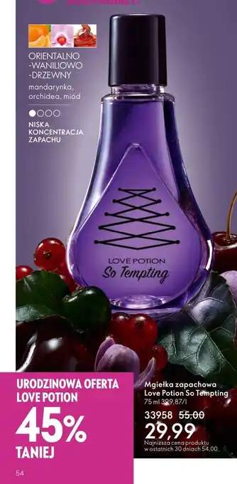 Oriflame Mgiełka zapachowa Love Potion oferta
