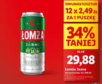 Lidl Piwo Łomża oferta