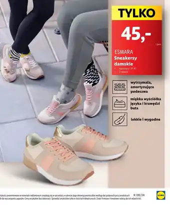 Lidl Sneakersy damskie Esmara oferta