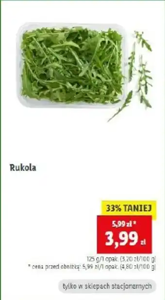 Lidl Rukola 125g oferta