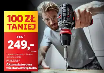 Lidl PARKSIDE Akumulatorowa wiertarkowkrętarka oferta