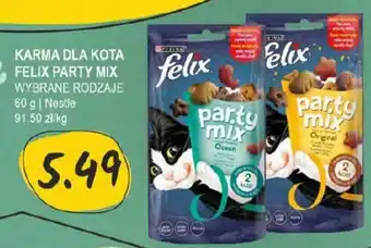 Słoneczko KARMA DLA KOTA FELIX PARTY MIX 60 g oferta