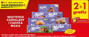 Biedronka WSZYSTKIE CZEKOLADY I CIASTKA MILKA oferta