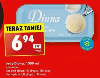 Biedronka Lody Diuna 1000 ml oferta