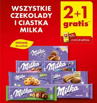 Biedronka WSZYSTKIE CZEKOLADY I CIASTKA MILKA oferta