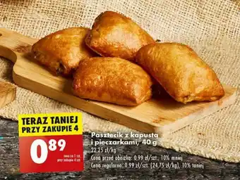 Biedronka Pasztecik z kapustą i pieczarkami 40 g oferta