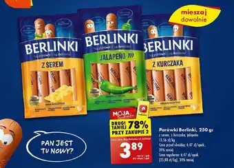 Biedronka Parówki Berlinki 250 g oferta