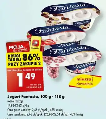 Biedronka Jogurt Fantasia 100 - 118 g oferta