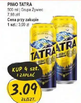 Słoneczko PIWO TATRA 500 ml oferta
