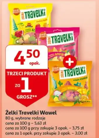 Auchan Żelki Travelki Wawel 80 g oferta