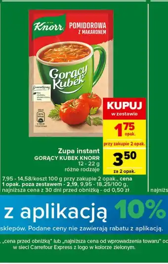 Carrefour Express Zupka błyskawiczna Knorr oferta