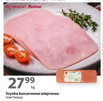 Auchan Szynka konserwowa wieprzowa 1 kg oferta