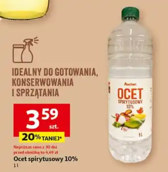 Auchan Ocet spirytusowy 10% 1 l oferta