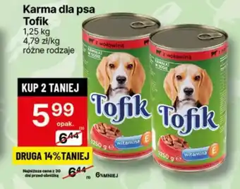 Delikatesy Centrum Karma dla psa Tofik oferta