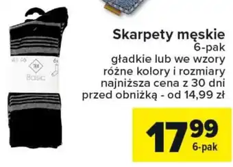 Carrefour Skarpety męskie oferta