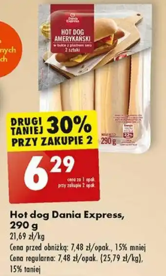 Biedronka Hot dog Dania Express 290 g oferta