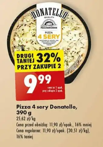 Biedronka Pizza 4 sery Donatello 390 g oferta